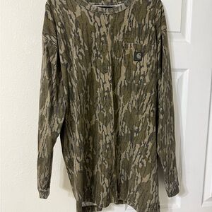 Carhartt Olive Camouflage Loose Fit Shirt